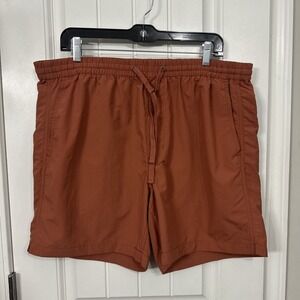Madewell Men's Resourced Everywear Weathered Brick 6 1/2" Shorts Large